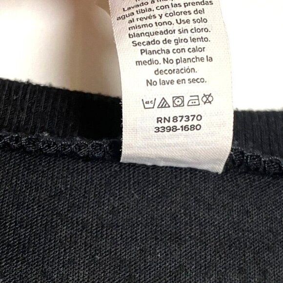 Bella Canvas University Tees Alpha Chi Omega Black V-Neck Tee Size Medium - Picture 6 of 11